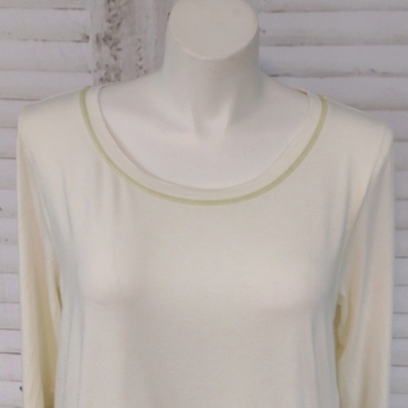 Matilda Jane Cream with Green Stripe Adjustable Tunic, Size XL - Picture 3 of 10